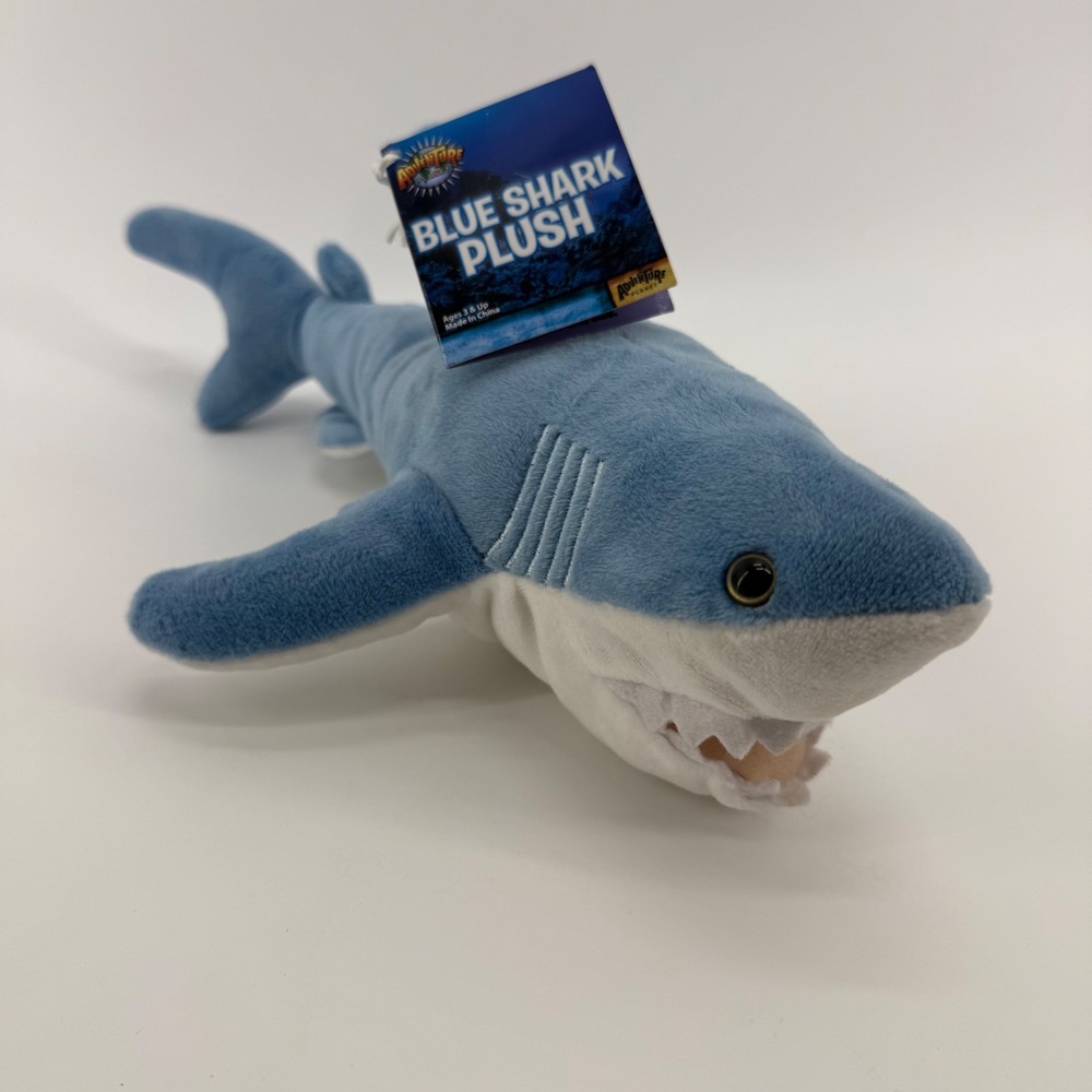 Adventure Planet Blue Shark Plush Stuffed Animal Ocean Life Toy 16 Inch NWT